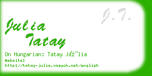 julia tatay business card